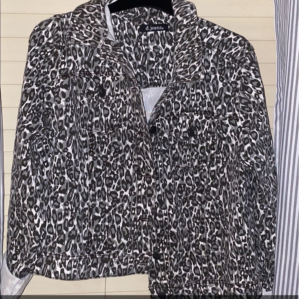 Cheetah print jacket worn once!